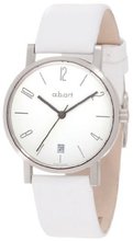 a.b. art OS103 Series OS Stainless Steel Swiss Quartz White Dial and Leather Strap