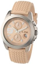 a_line 80011-016-BE Aroha Chronograph Beige Dial Beige Silicone