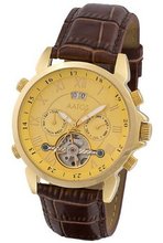 Aatos Automatic Brown Leather Band Black Gold JaakkoLGG