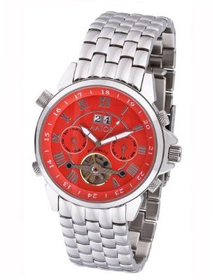 Aatos Automatic Stainless Steel Band Red Dial JaakkoSSR