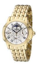 Accurist Grand Complication Quartz with Silver Dial Chronograph Display and Gold Stainless Steel Plated Bracelet GMT120P