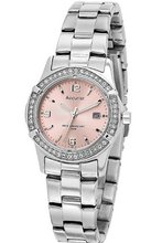 Accurist Ladies Stainless Steel with Pink Dial
