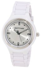 Activa By Invicta AA201-001 Silver Dial White Plastic