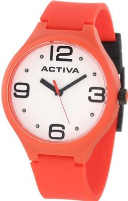 Activa By Invicta Unisex AA100-016 White Dial Red Polyurethane