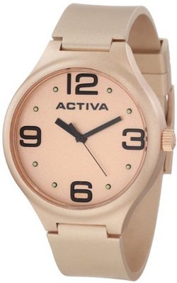 Activa By Invicta Unisex AA100-021 Rose Gold Tone Dial Rose Gold Tone Polyurethane