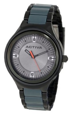 Activa By Invicta Unisex AA200-018 Grey Silver Dial Black Plastic