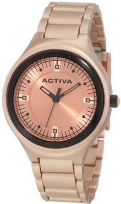 Activa By Invicta Unisex AA200-021 Rose Dial Rose Gold Plastic
