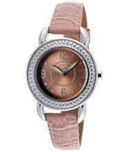 Activa SL287-001 32mm Stainless Steel Case Mauve Leatherette Leather Mineral