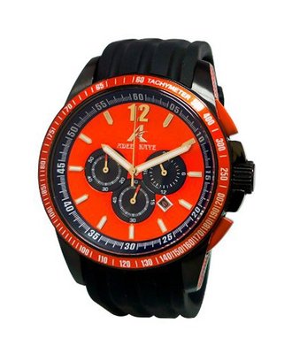 Adee Kaye AK7141/RD artfully designed Red dial protected with a durable mineral crystal