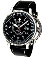 Aeromatic 1912 Automatic 24 Hour , Black Dial and Spring Crown Guard A1395