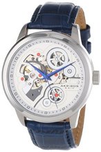 Akribos XXIV AK538BU Mechanical Skeleton Leather Strap