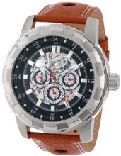 Akribos XXIV AK557BR Premier Automatic Multi-Function Leather Strap