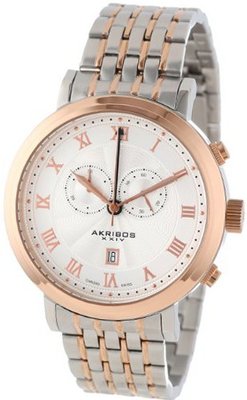 Akribos XXIV AK590TTR Swiss Chronograph Stainless Steel Bracelet