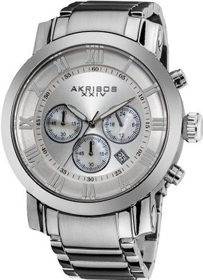 Akribos XXIV AK622SS Grandiose Chronograph Quartz Stainless Steel Bracelet