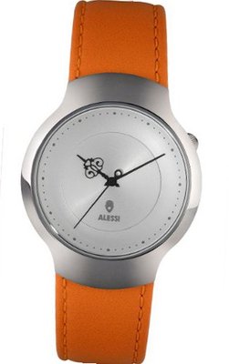 Alessi AL27020 Dressed Wrist in Stainless Steel and Leather Orange