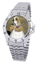 American Kennel Club D1709S243 Cocker Spaniel Silver-Tone Expansion Band