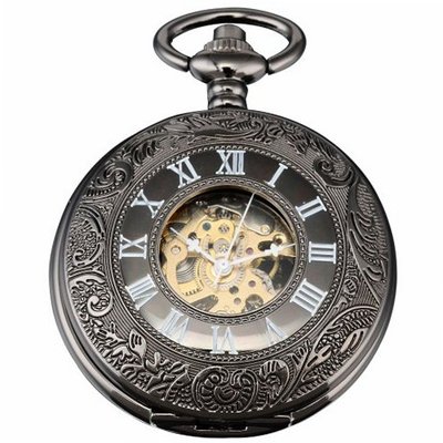 AMPM24 Vintage Hollow Skeleton Case Mechanical Pocket