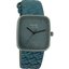 Anaii Pink 'Saigon' Blue Embossed Dial, Woven Effect PU Strap Ladies ...