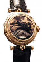Angular Momentum Artisan Time Piece Collection Verre èglomisè Damascus Dragon