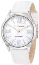 Anne Klein AK/1165INST Silver-Tone Interchangeable Leather Strap Box Set