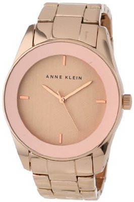 Anne Klein AK/1264RGRG Wall-To-Wall Crystal Rose Gold-Tone Bracelet