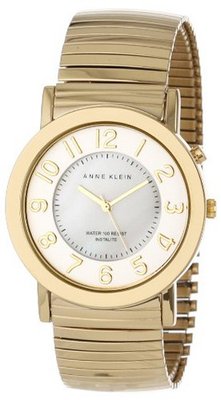 Anne Klein AK/1308MPGI Luminous Dial Gold-Tone Expansion Bracelet