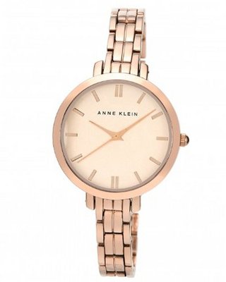 Anne Klein AK/1446RGRG Rose Gold-Tone Thin Bracelet