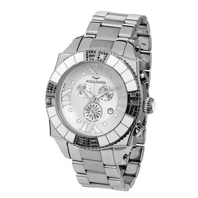 Aquasiss 62XGB004 Swissport Diamond Chronograph Stainless Steel Case and Stainless Steel Band