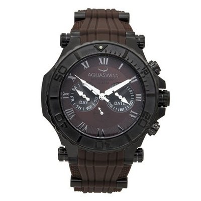 uAquaSwiss Aquaswiss 39G5010 Bolt Multifunction Swiss Black Ion Stainless Steel Case 