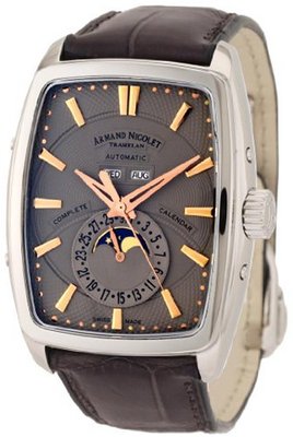 Armand Nicolet 9632A-GS-P968GR3 TM7 Classic Automatic Stainless-Steel