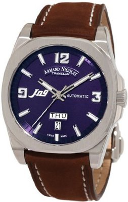 Armand Nicolet 9650A-BU-P865MR2 J09 Casual Automatic Stainless-Steel