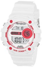 Armitron Sport 45/7031WHT Pink Accented White Digital Chronograph