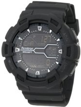 Armitron 40/8246MBLK Black Resin Digital World Time Sport Chronograph