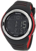 Armitron 40/8250RED Round Red And Black Double Injected Digital Sport