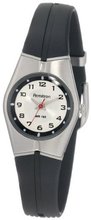 Armitron Unisex 25-6355SIL Black and Silver-Tone Easy to Read Sport