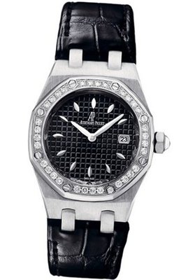 Audemars Piguet Royal Oak Diamond Black Dial Stainless Steel Ladies 67601ST.ZZ.D002CR.01