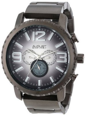 August Steiner AS8067BK Multi-Function Gradient Dial Quartz Bracelet