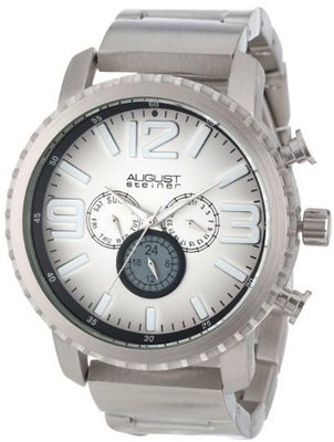 August Steiner AS8067SS Multi-Function Gradient Dial Quartz Bracelet