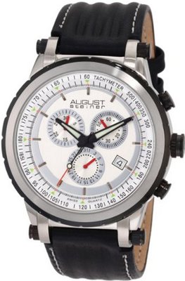 August Steiner ASA814BK Swiss Quartz Sport Chronograph Date