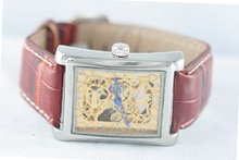 New in Box Luxury Skeleton Automatic Mechanical Winding Leather