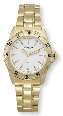 Avalon Classic Sport Gold-Tone with White Dial # 4300-4