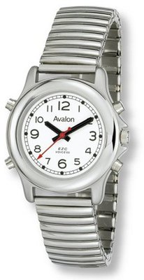 Avalon EZC Unisex Silver-Tone Multifunction 4 Button Low Vision Expansion Bracelet Talking # 2609