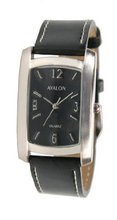 Avalon Unisex Silver-Tone Black Strap # AV4305-1