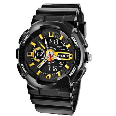 Baidi BD-AK1383Y Analog - Digital Multifunctional-EL Backlight /Alarm/Timer, Casual,Sport Wrist