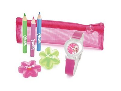 Barbie Girls heart Shaped Pink and Stationery Gift Set BAW0401