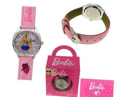 Barbie New with Swarovski Crystals. Pink Band