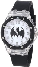 Batman Kids' BAT9015 Batman Flashing Dial Black Strap