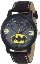 Batman Kids' BAT9040 Batman Black Canvas Strap