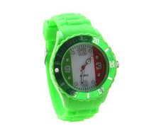 Italy Flag Green Silicone Band