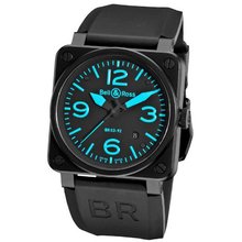 Bell & Ross BR-03-92-BLUE Aviation Black and Blue Dial